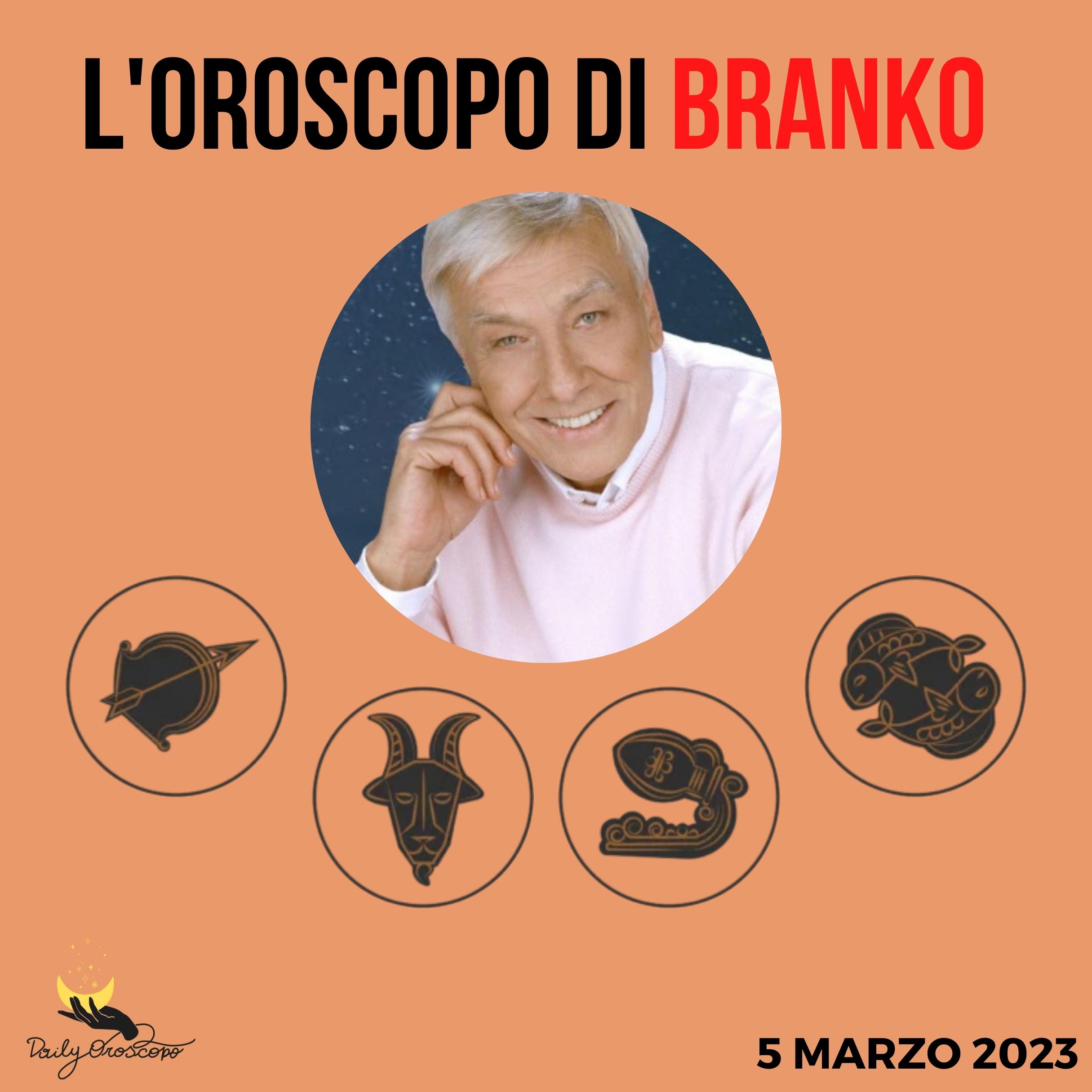 Oroscopo Branko 5 marzo 2023 Sagittario Capricorno Acquario Pesci