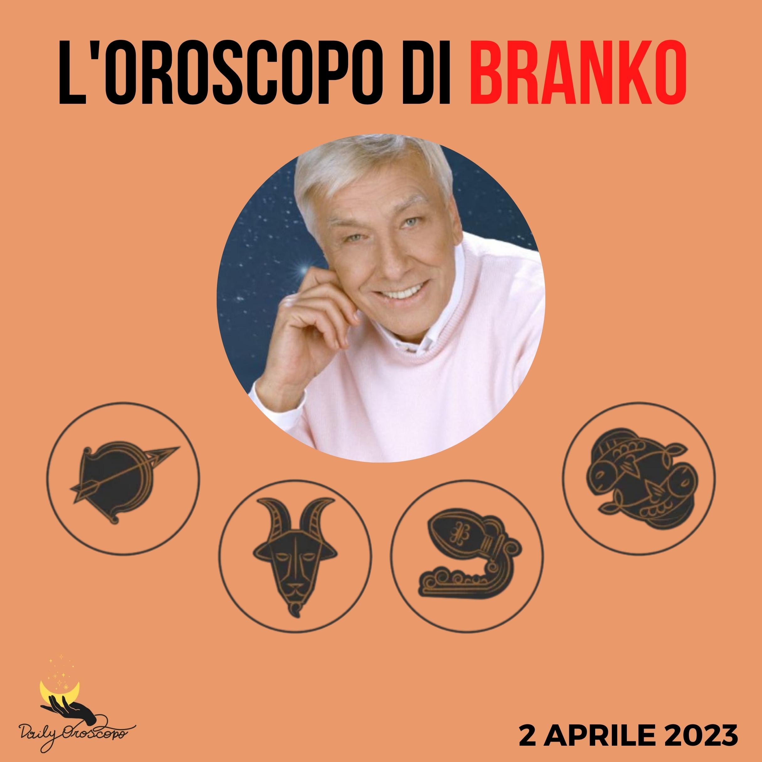 Oroscopo Branko 2 aprile 2023 Sagittario Capricorno Acquario Pesci